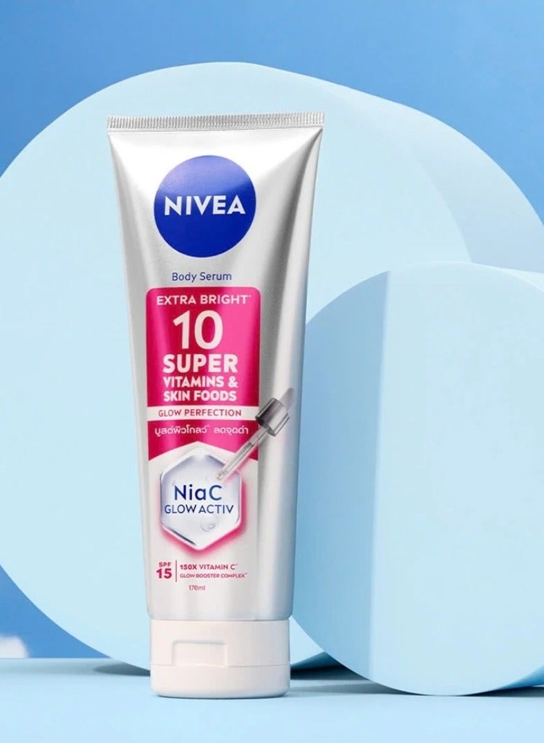 نيفيا سيروم للجسم إكسترا برايت 10 بشرة مشرقة بالنياسيناميد و فيتامين سي و أ 170 مل - Image 2